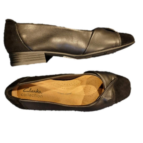 Clark's Ruched Front Slip on Shoes Size 7 - Picture 1 of 7